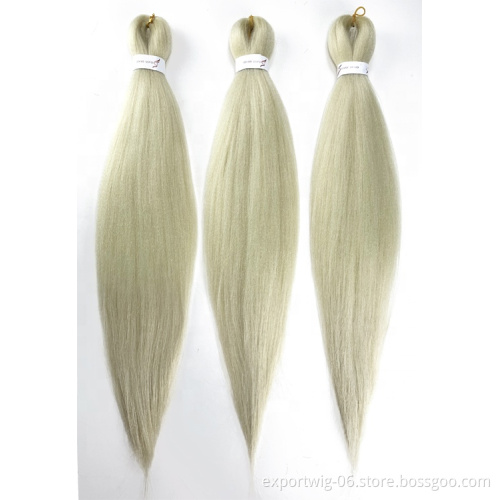 wholesale ombre color synthetic hair ez braid private label pre stretched braiding hair bulk 26inch Ombre Color Prestretched